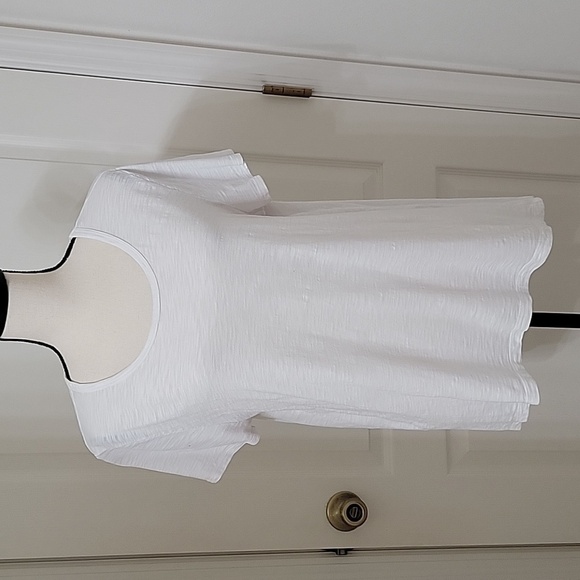 Chico's Size 2 (L/12) "The Ultimate Tee" in White.  Excellent Used Condition. - Picture 1 of 9